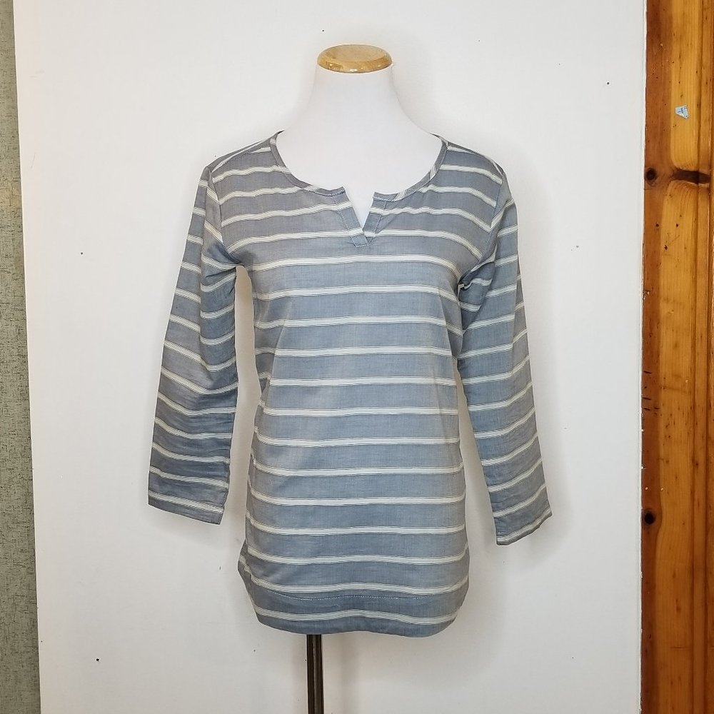 Bridge & Burn Chambray Striped Tunic